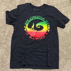Califlorida surf & skate t shirt